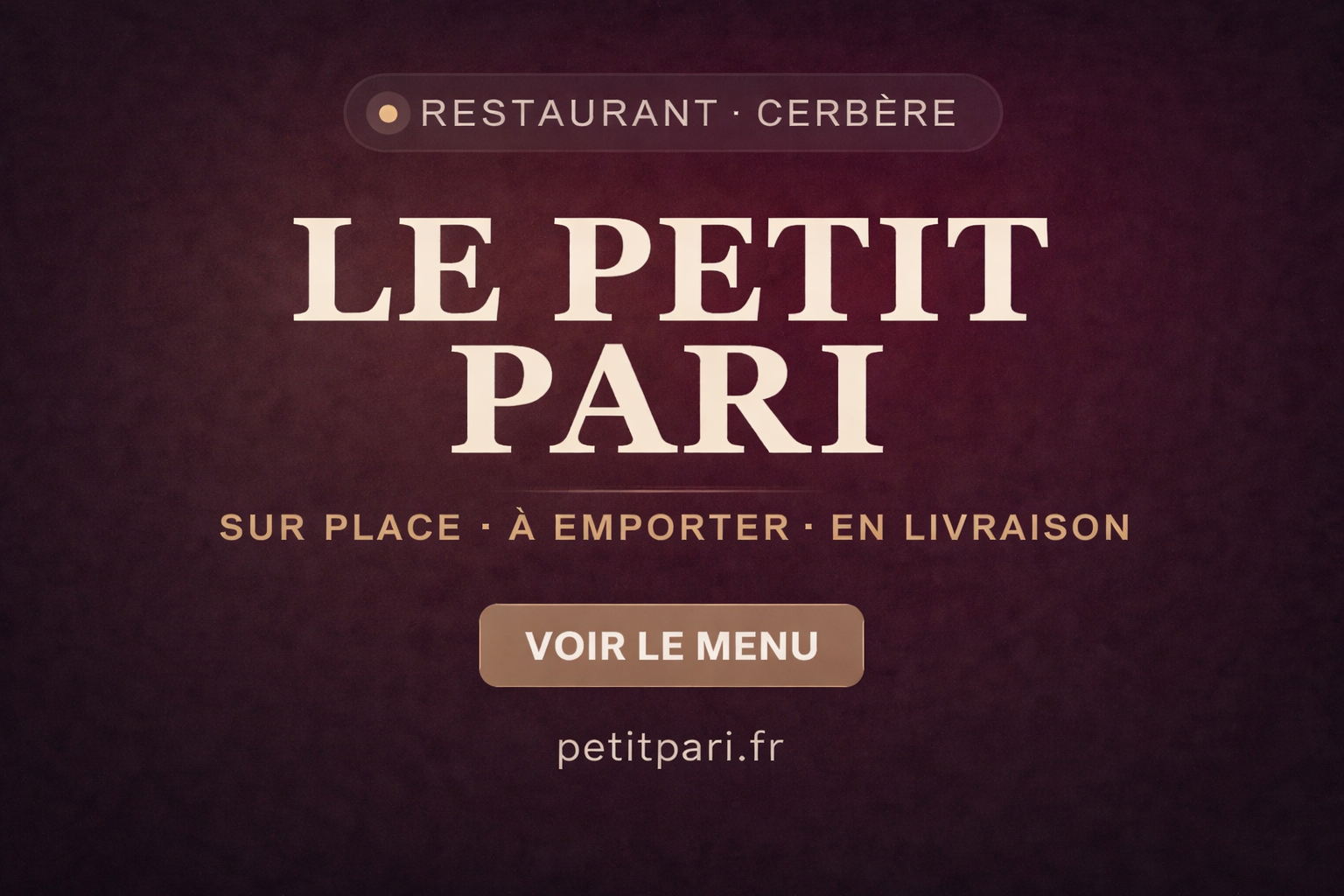 PETIT PARI Cerbère